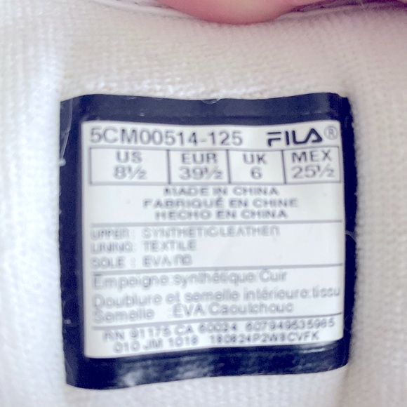 FILA Disruptor White Trainers Size -8.5 - Picture 12 of 12
